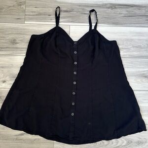 Torrid Black Button-Down Camisole Top